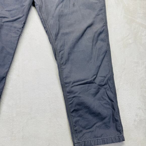 Carhartt Pants Men 44x32 Gray Rugged Flex Relaxed Fit Canvas Knit Lined Utility - Picture 2 of 14